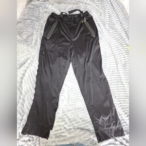 Sun Mountain Pants Mens Large Black Rain Flex Waterproof Golf Elastic Waist